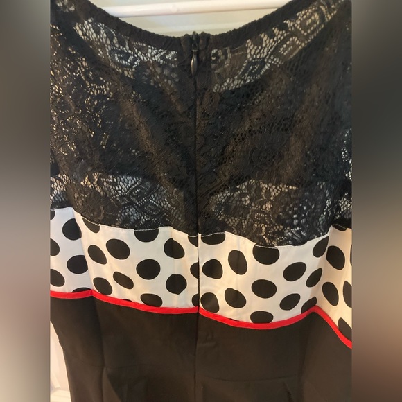 LOTUS BOSS SHINE: NWT Women’s L 50’s style adorable midi dress - Picture 4 of 4